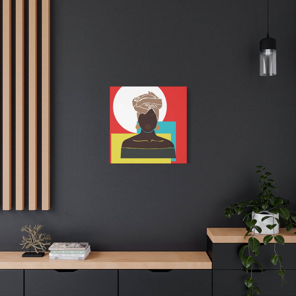 Headwrap Woman — Canvas Art