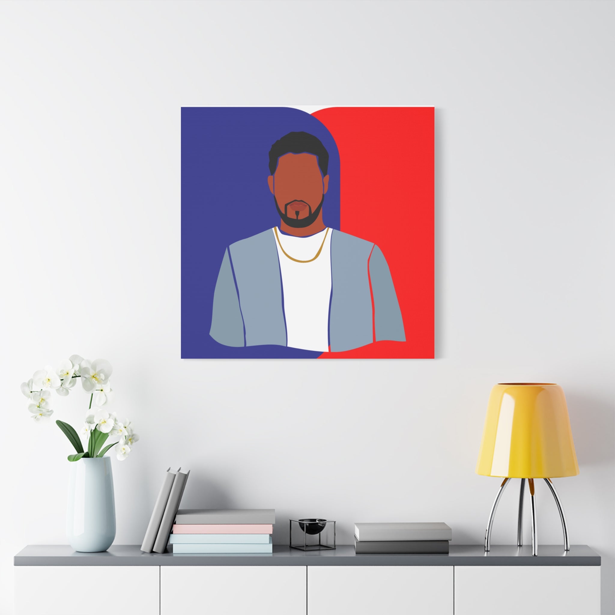 Abstract Male Figure - Canvas Art