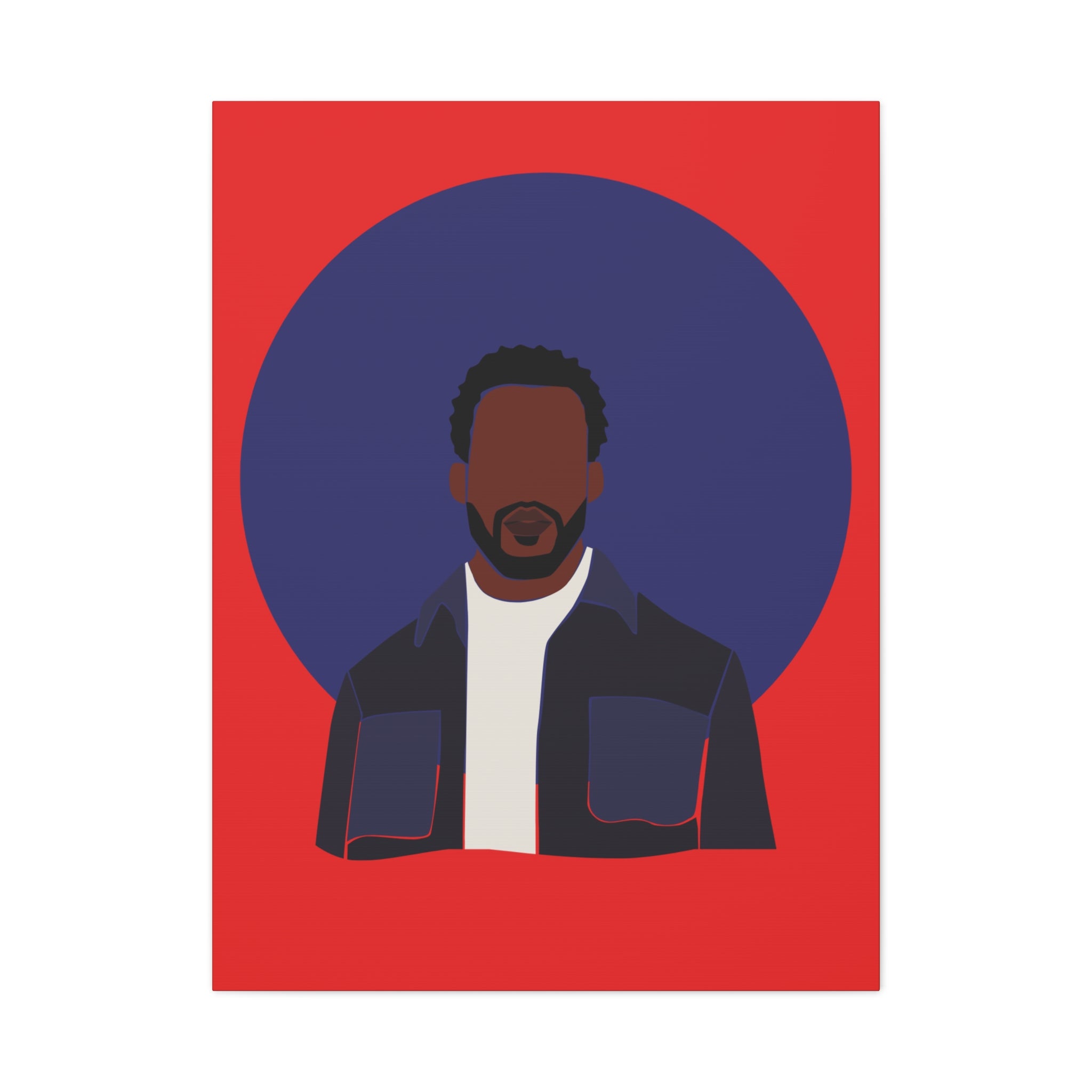 Minimalist Male Abstract — Canvas Art