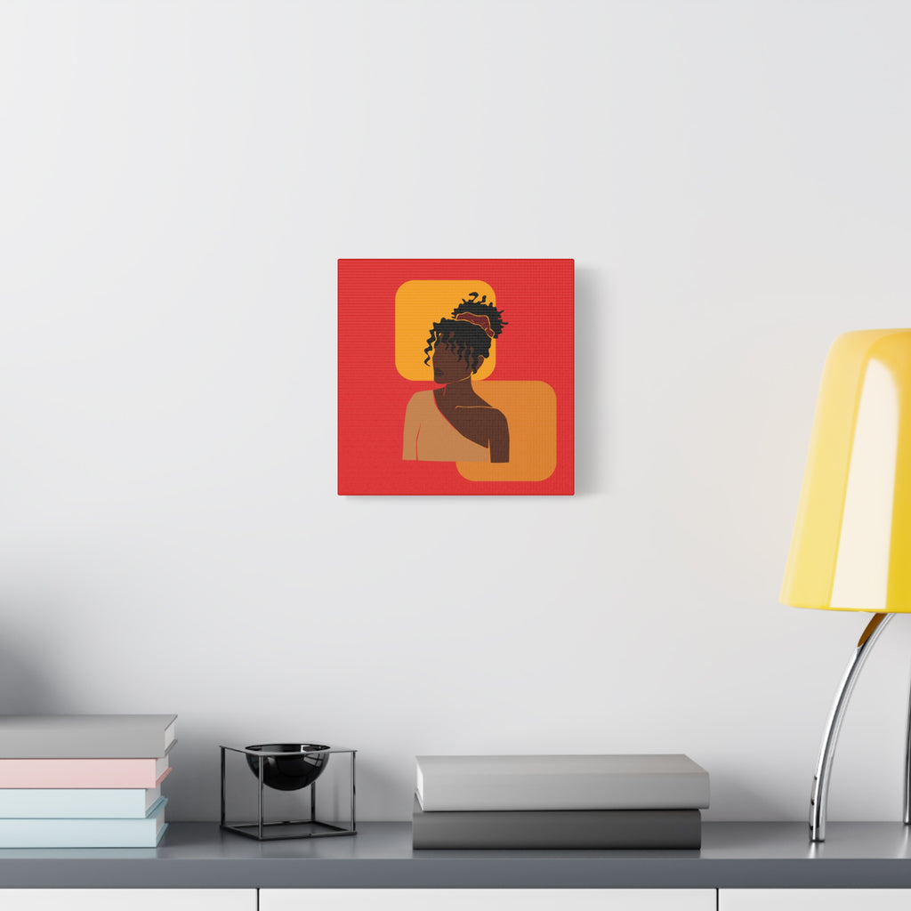 Afrocentric Black Woman - Canvas Art
