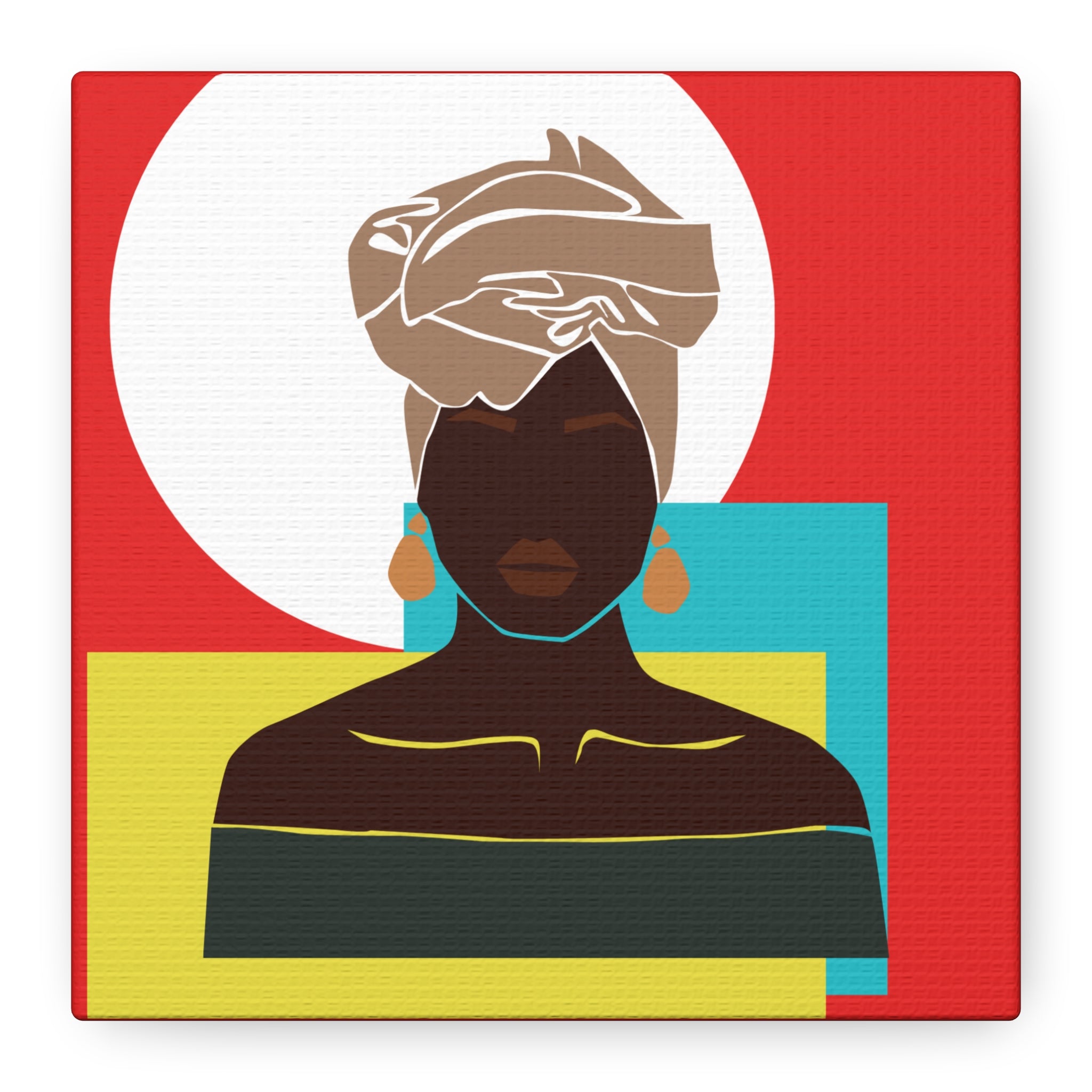 Headwrap Woman — Canvas Art