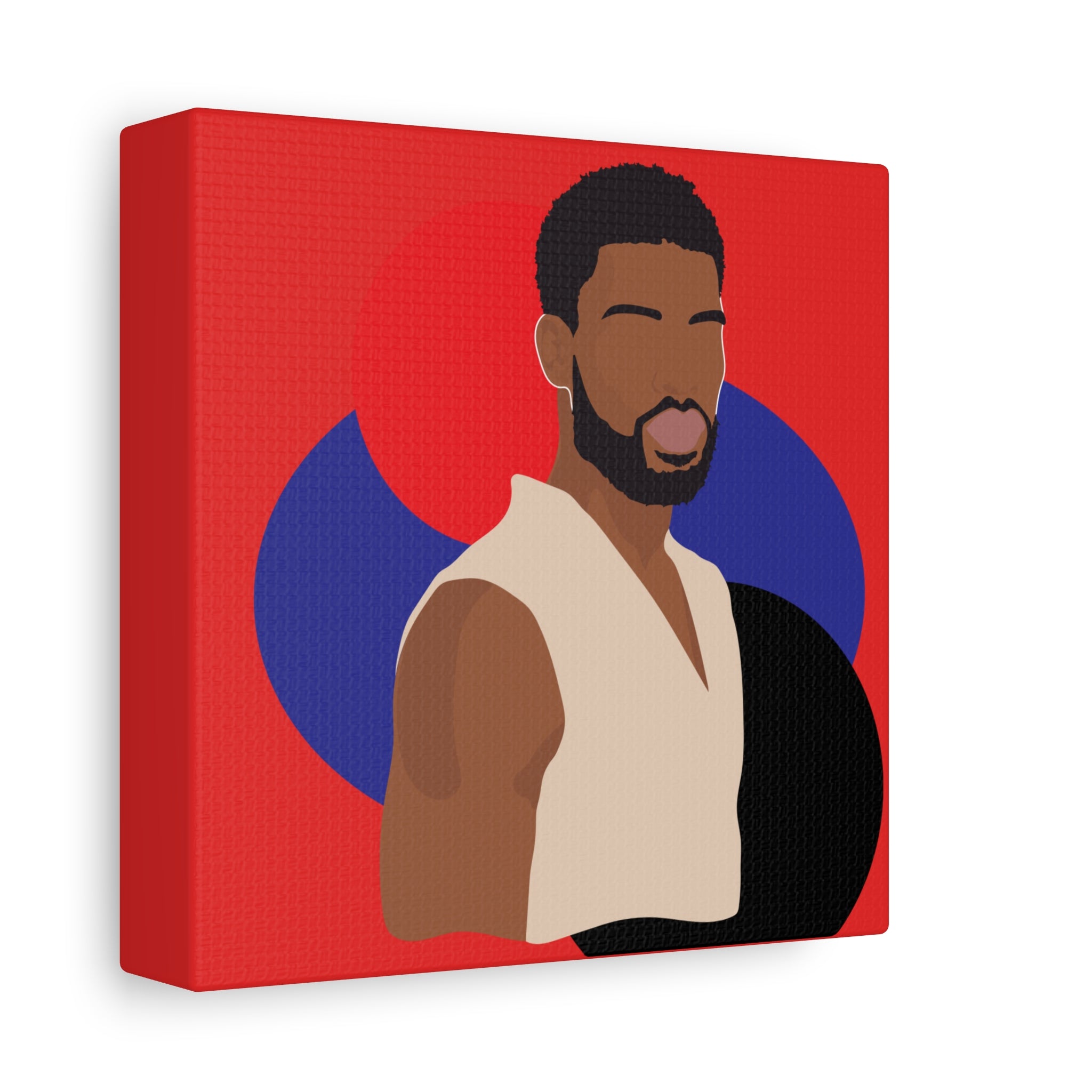 Minimalist Afro Male – Canvas Art