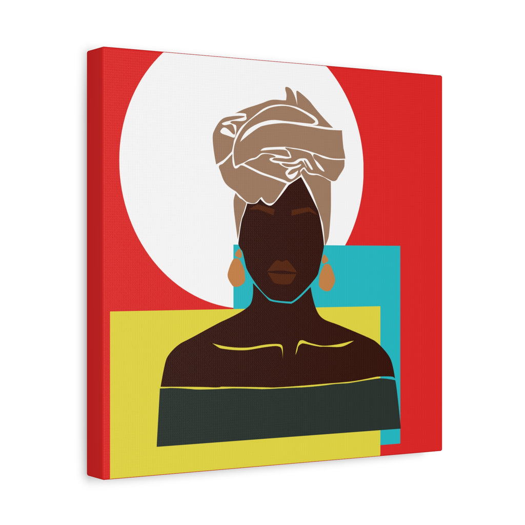 Headwrap Woman — Canvas Art
