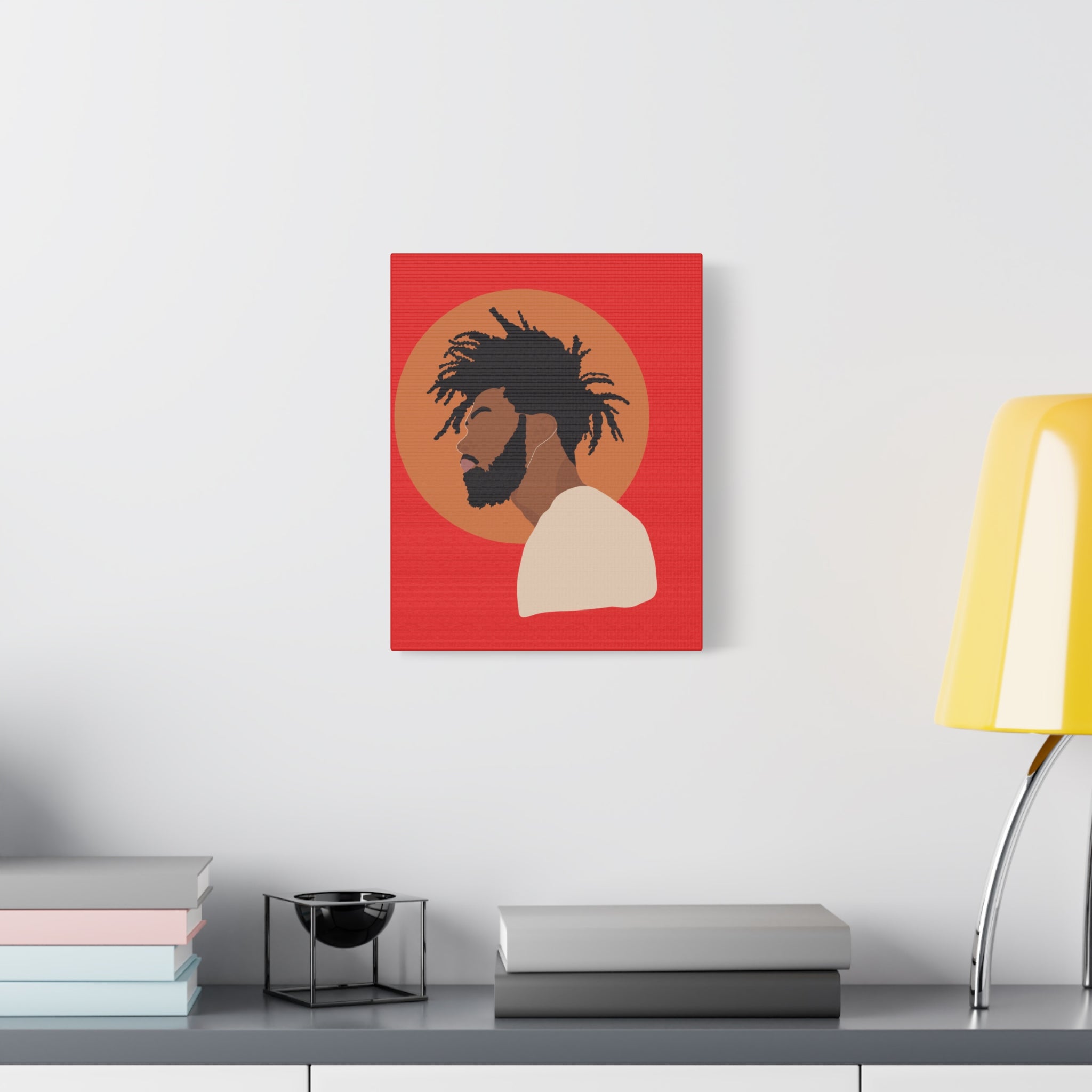 Male with Brown Sun — Canvas Art