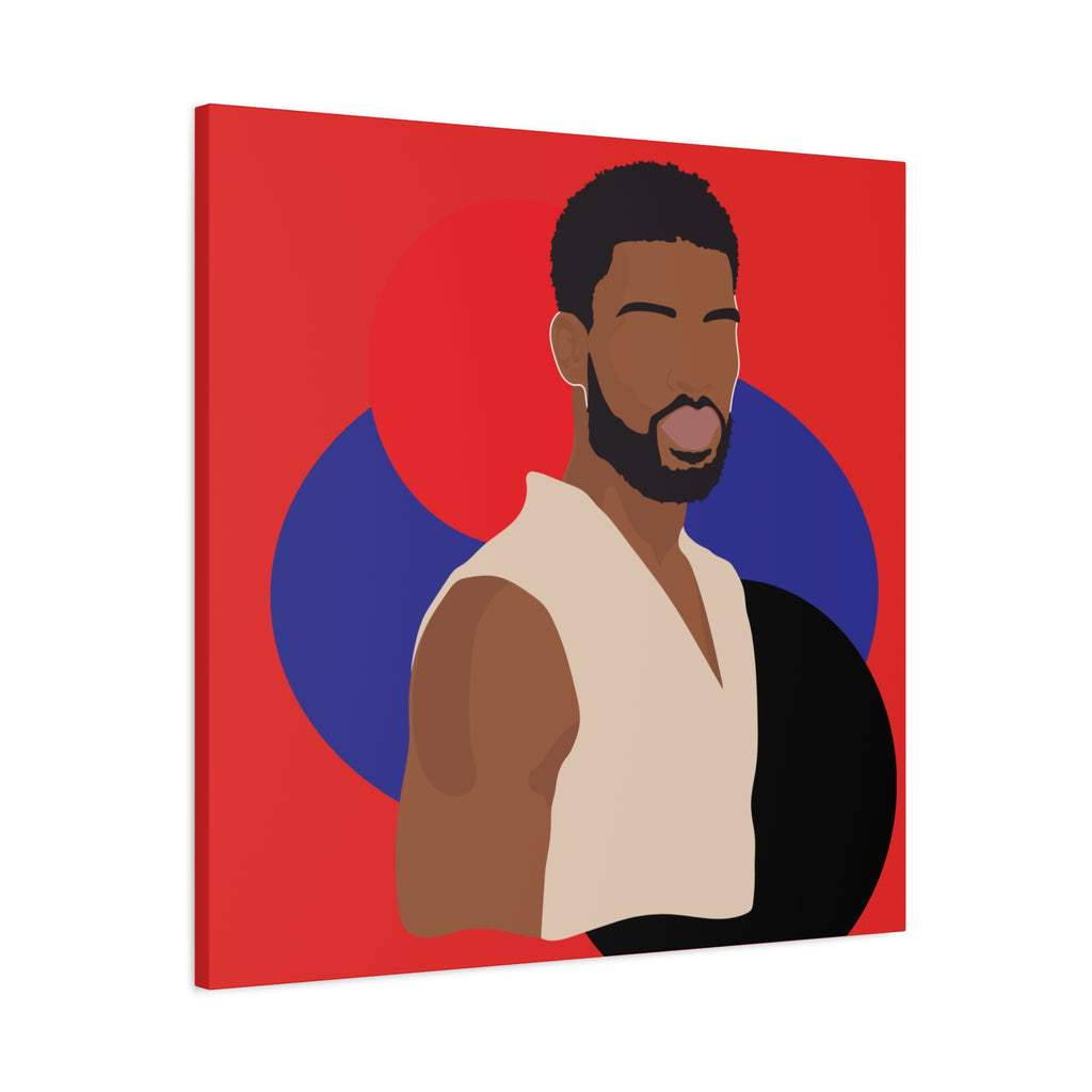 Minimalist Afro Male – Canvas Art