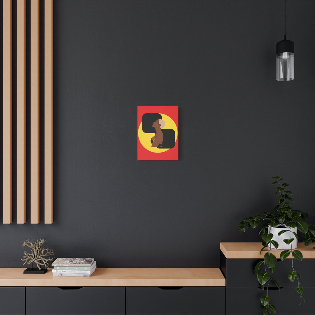 Bold Yellow and Black Woman – Canvas Art