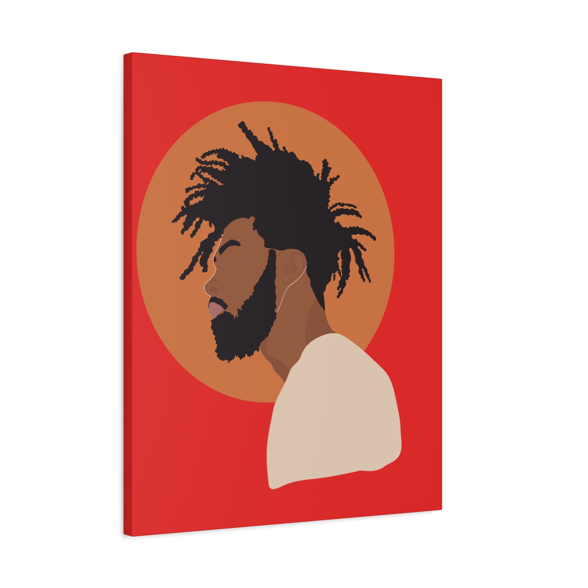 Male with Brown Sun — Canvas Art