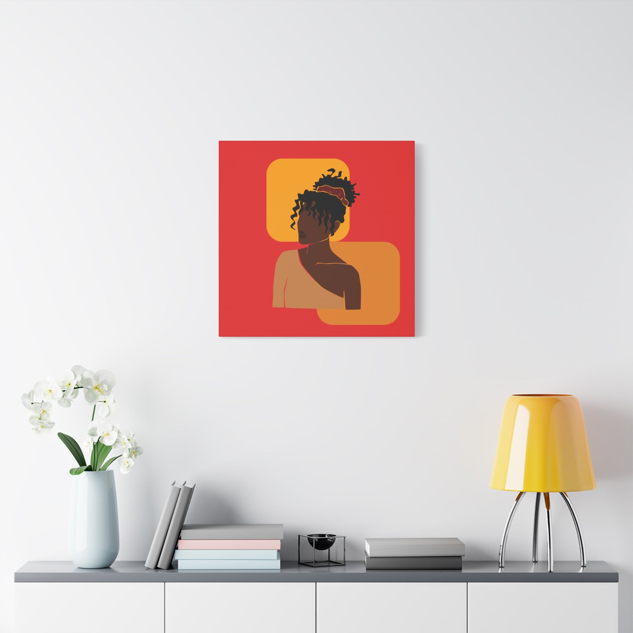 Afrocentric Black Woman - Canvas Art