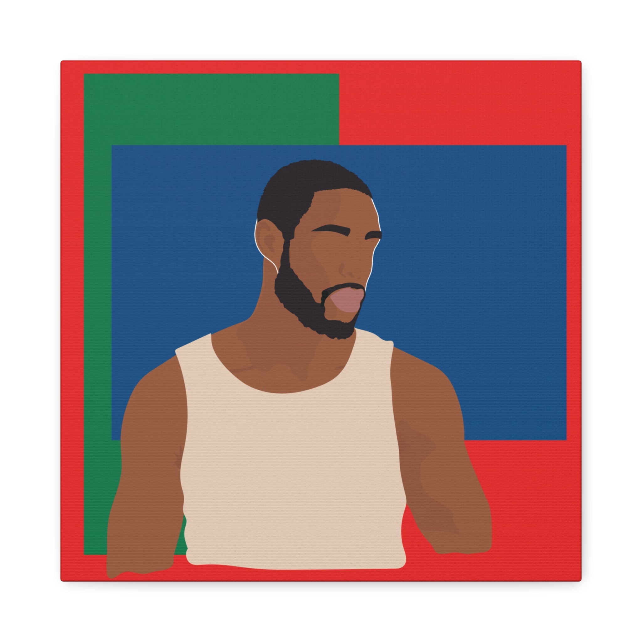 Modern Minimalist Bold Color Block -  Canvas Art