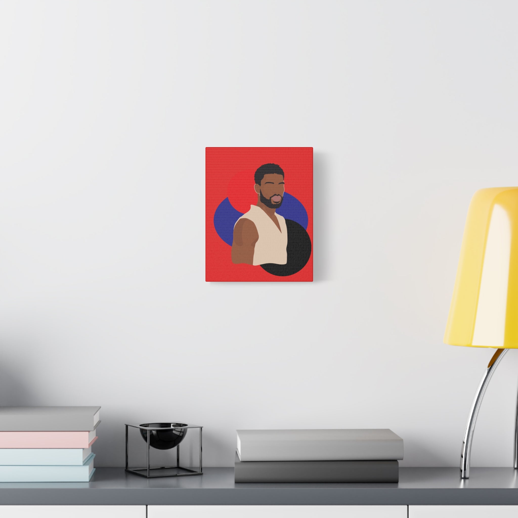 Minimalist Afro Male – Canvas Art