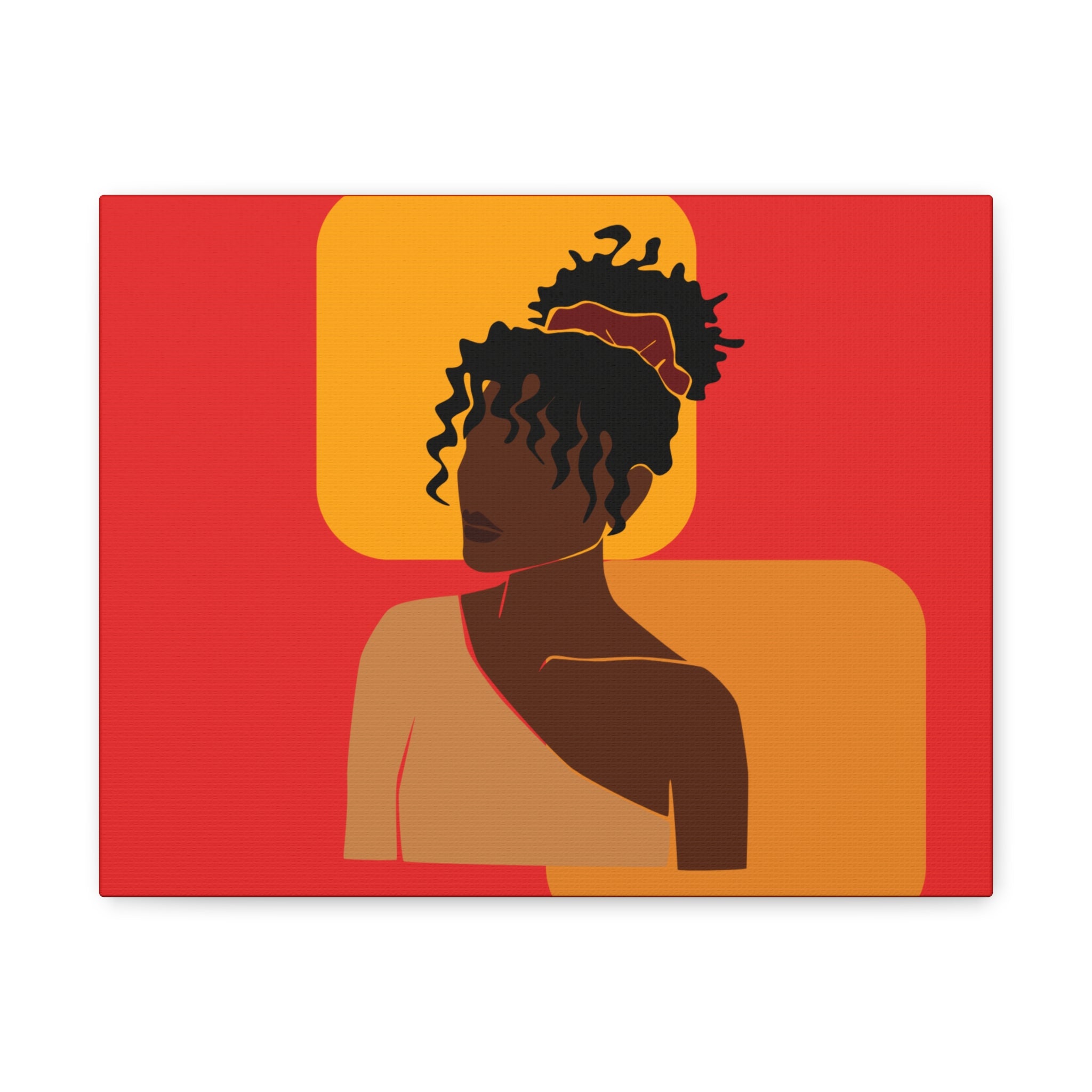 Afrocentric Black Woman - Canvas Art