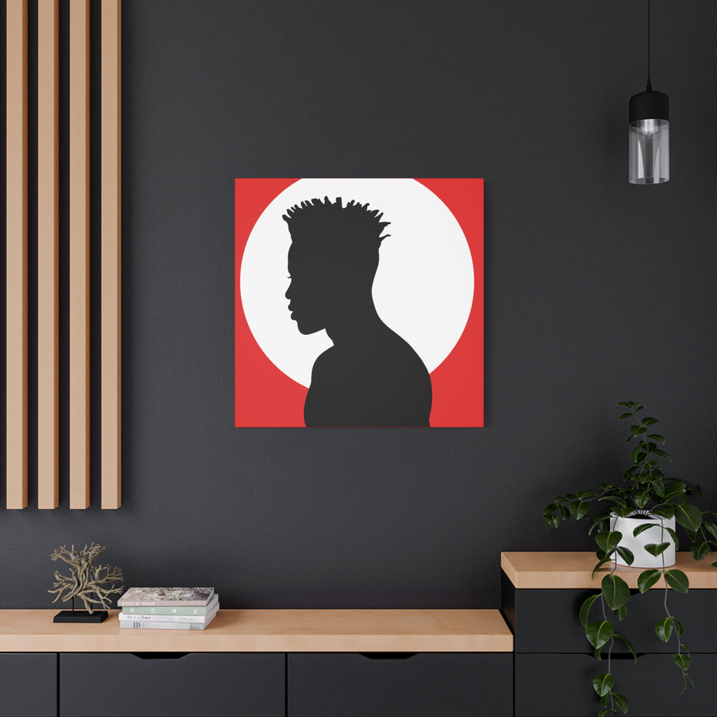 Male Silhouette — Canvas Art