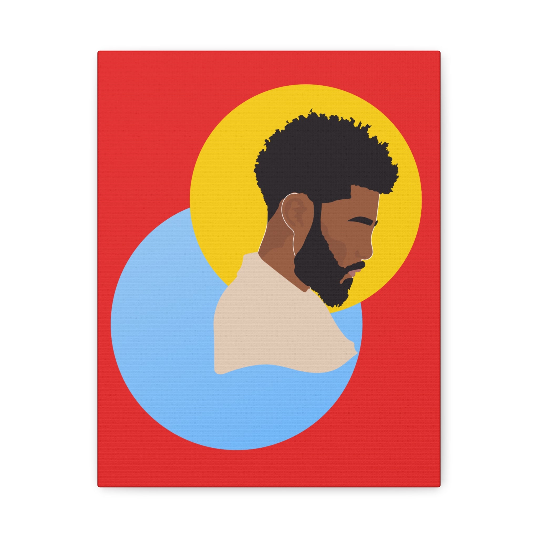 Male Silhouette — Canvas Art