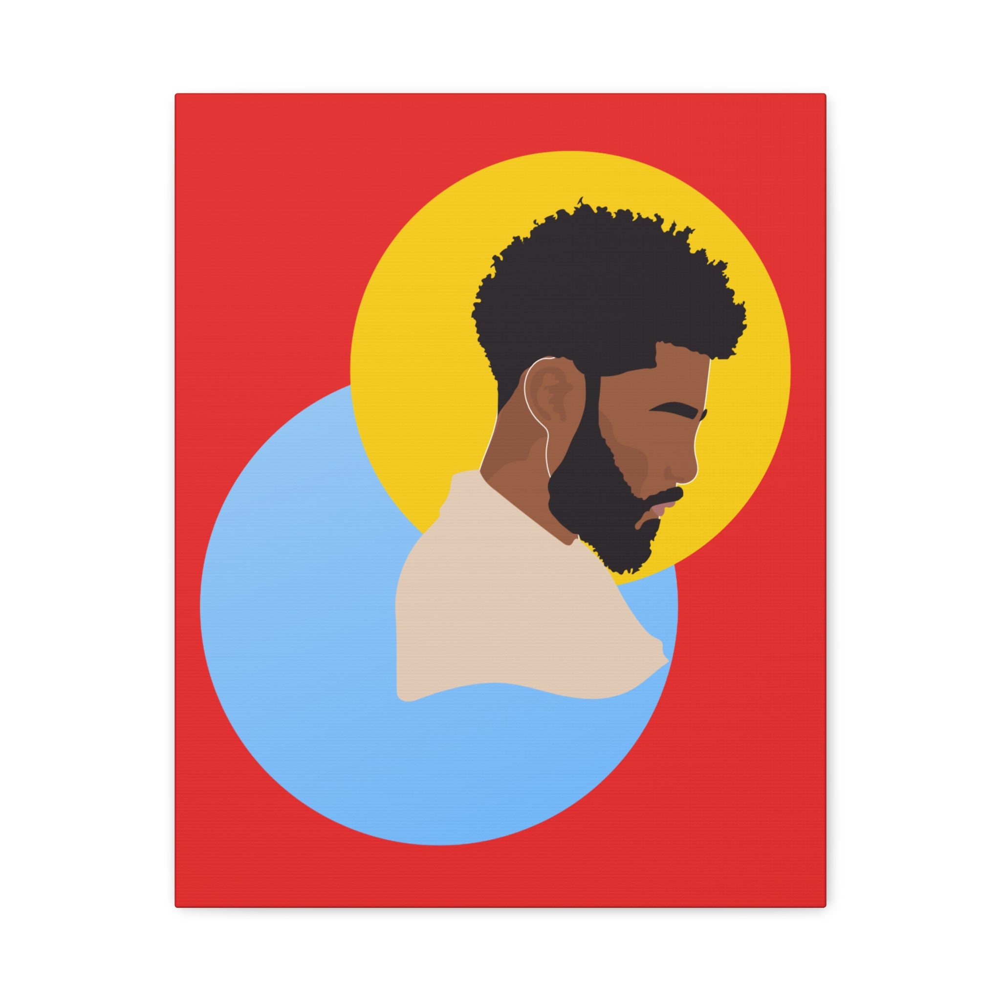 Male Silhouette — Canvas Art