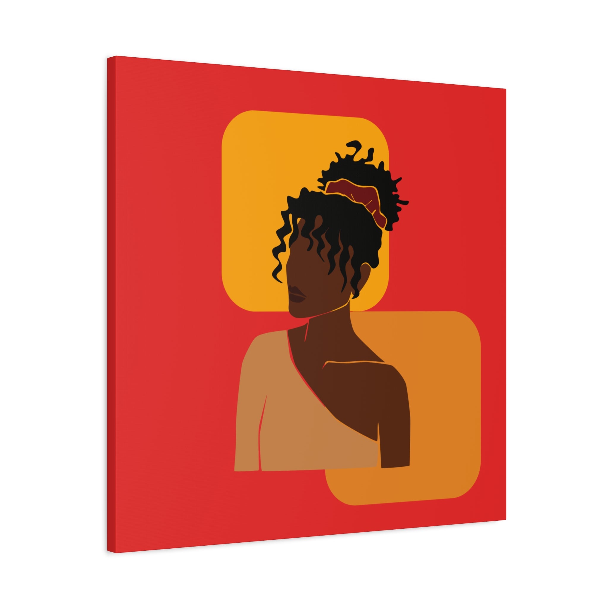 Afrocentric Black Woman - Canvas Art