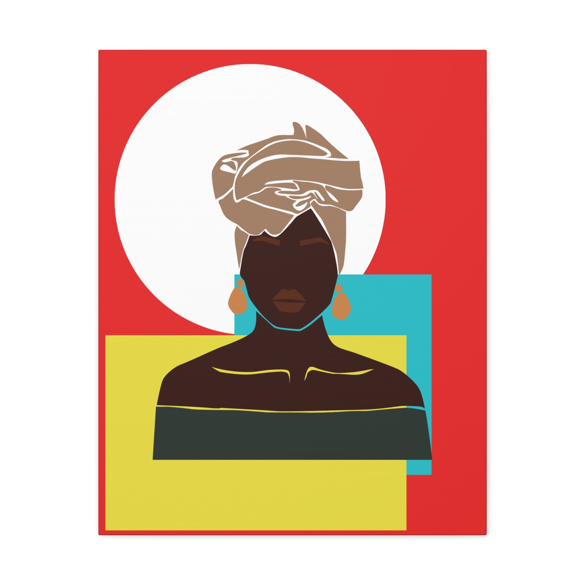 Headwrap Woman — Canvas Art