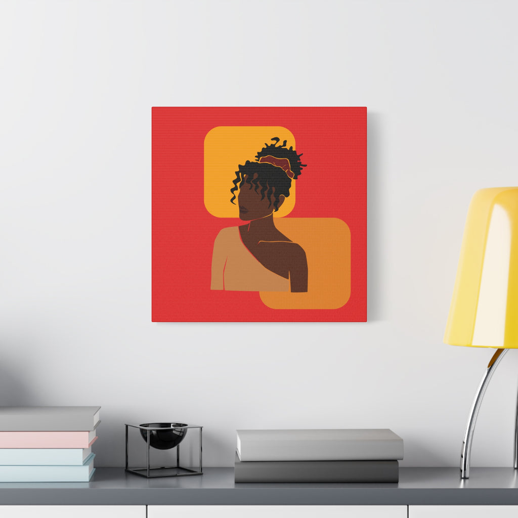 Afrocentric Black Woman - Canvas Art