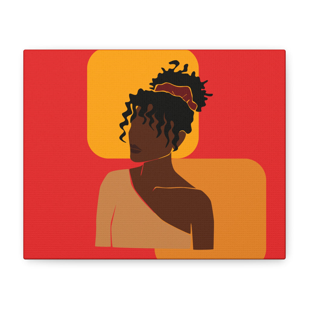 Afrocentric Black Woman - Canvas Art