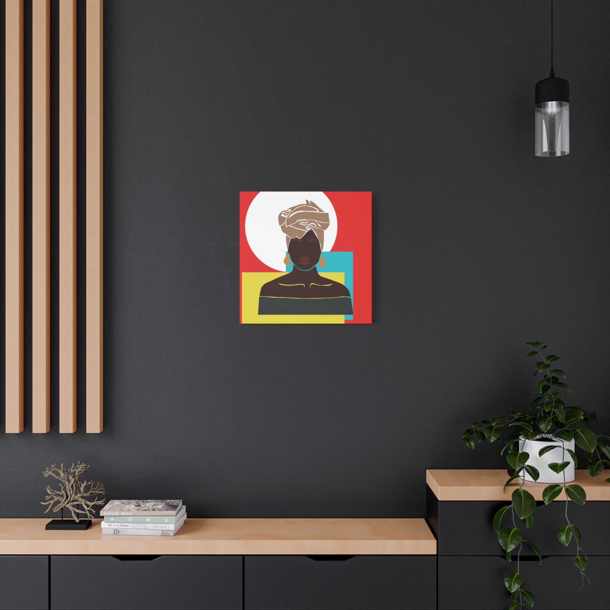 Headwrap Woman — Canvas Art