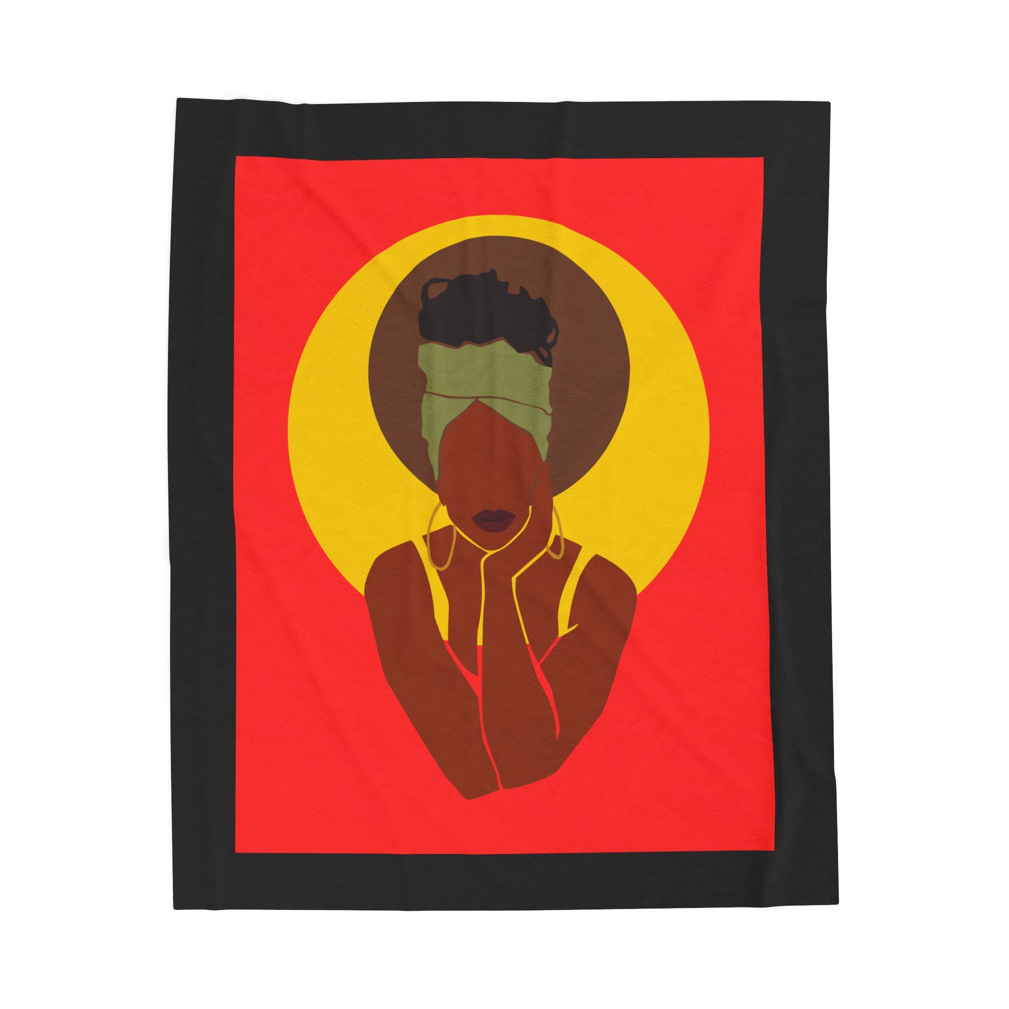Afro Halo Woman - Blanket
