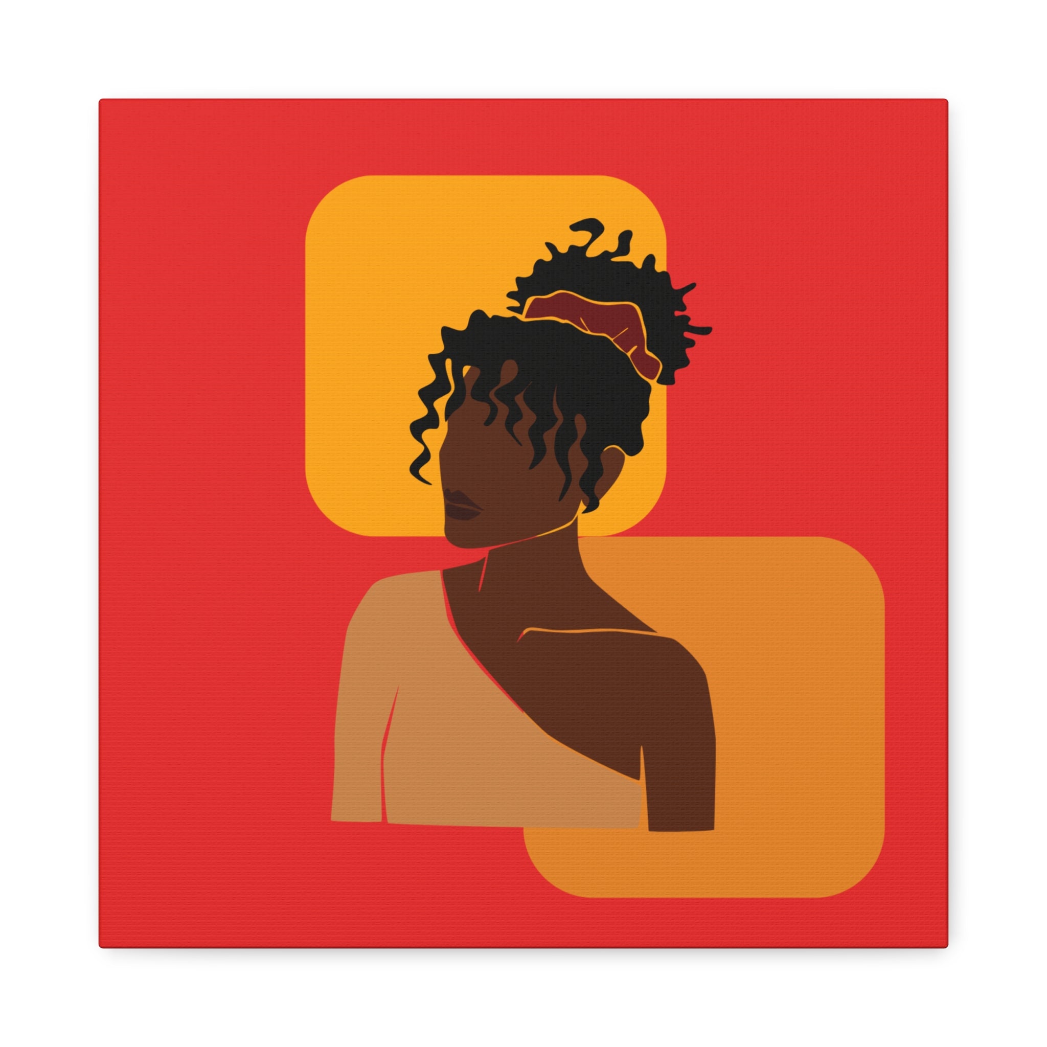 Afrocentric Black Woman - Canvas Art