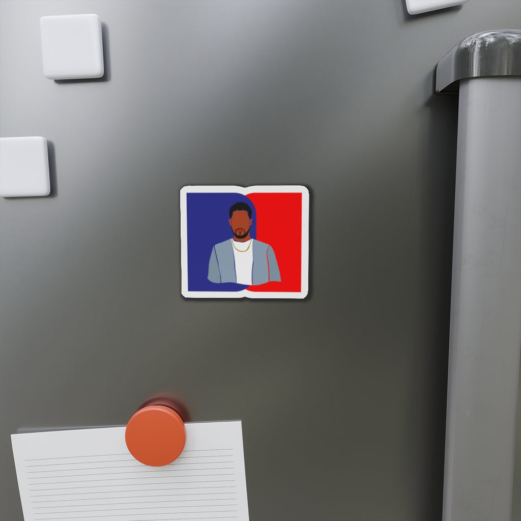 Minimalist Male Blue & Red — Magnet