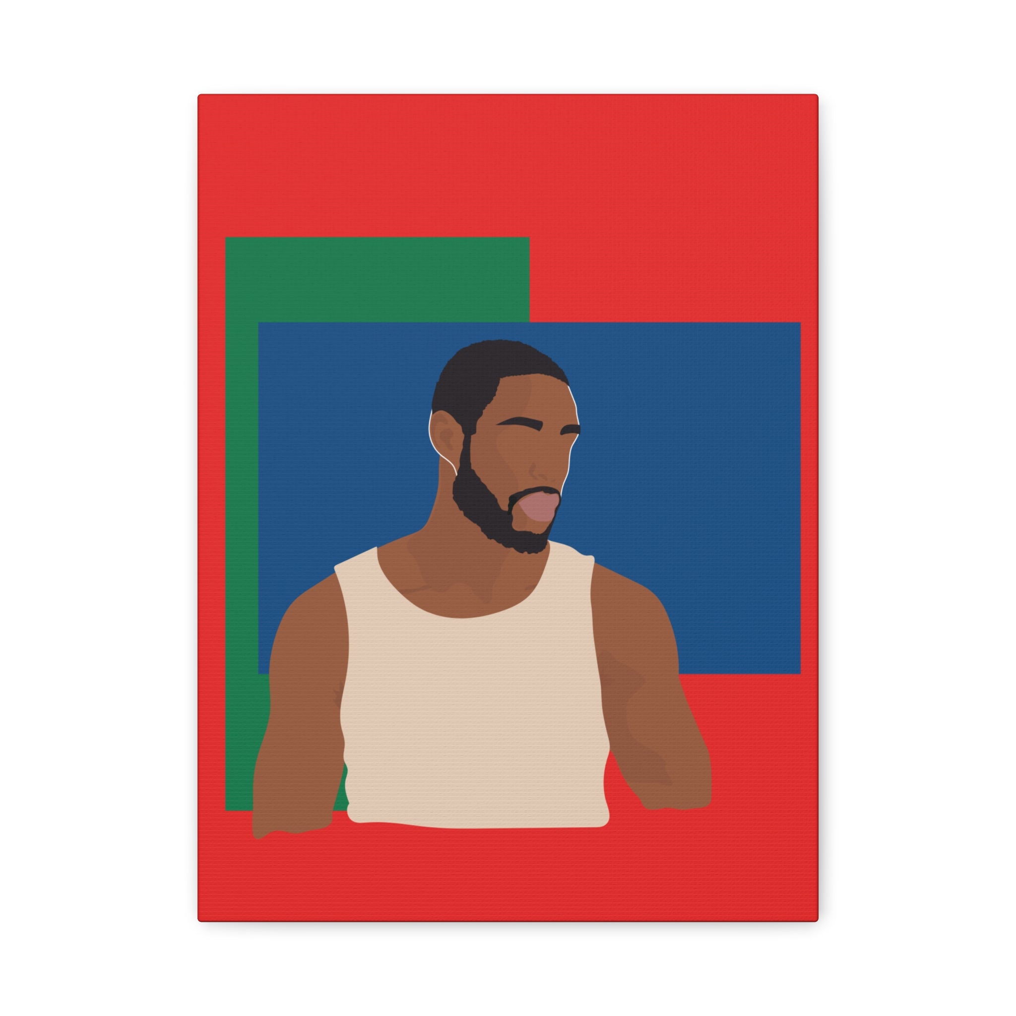 Modern Minimalist Bold Color Block -  Canvas Art