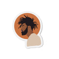 Afro Male Silhouette —  Magnet