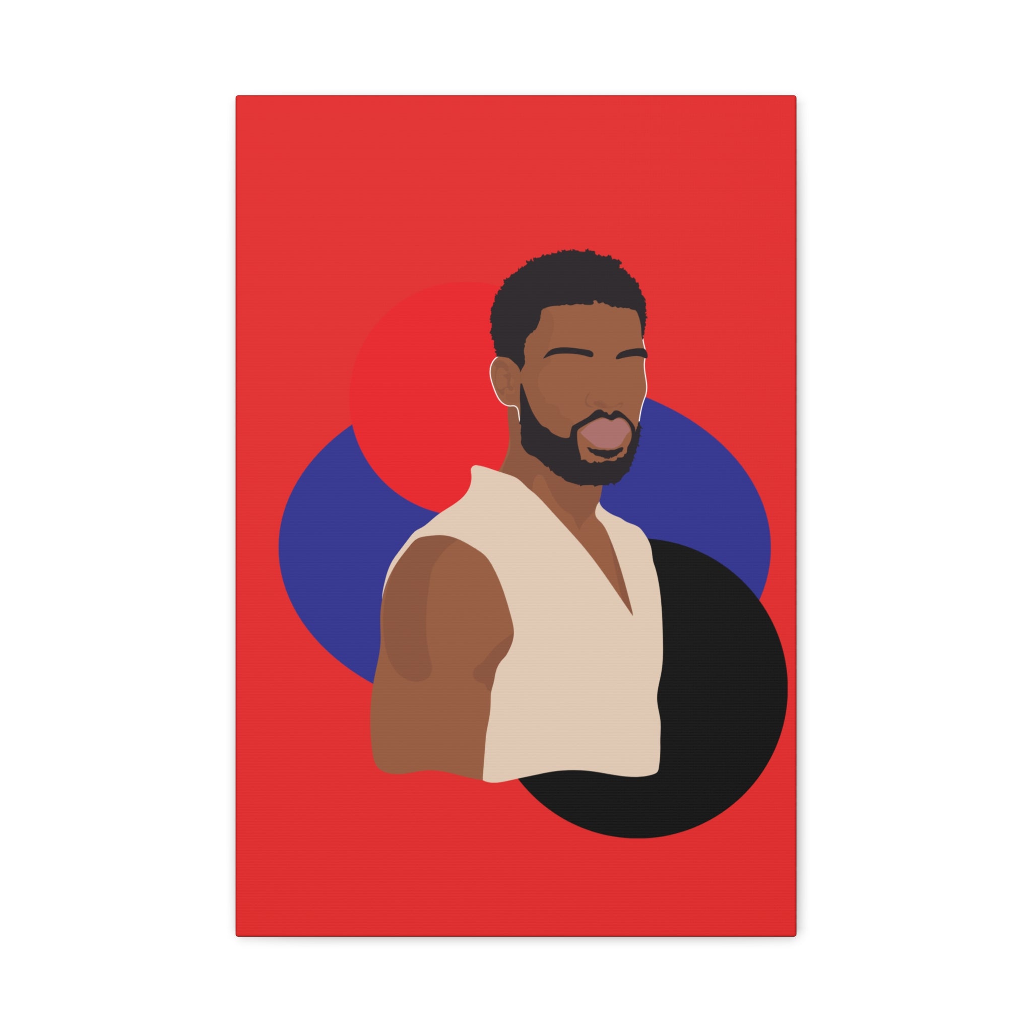 Minimalist Afro Male – Canvas Art