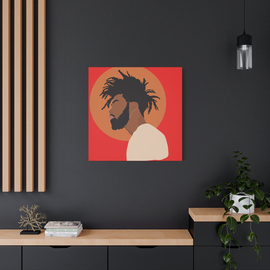 Male with Brown Sun — Canvas Art