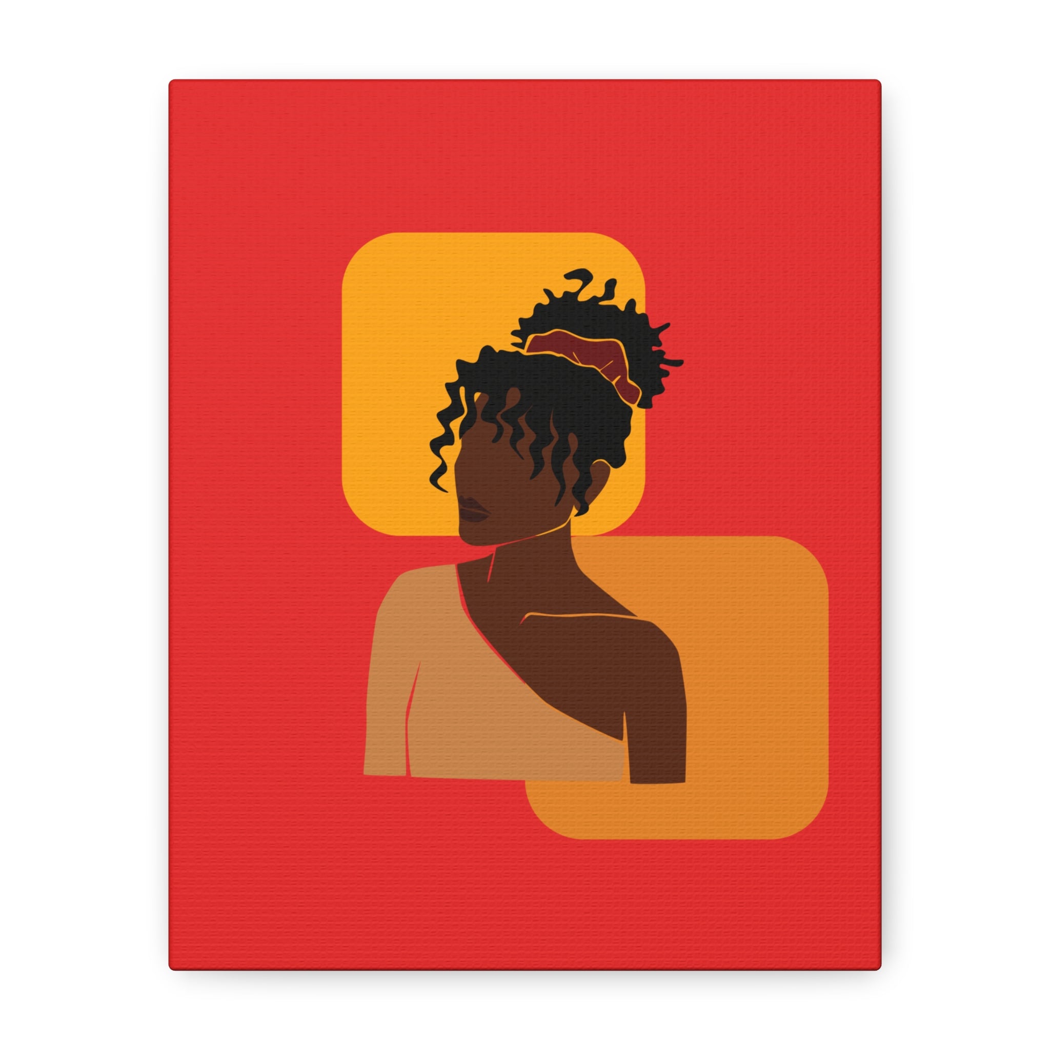 Afrocentric Black Woman - Canvas Art