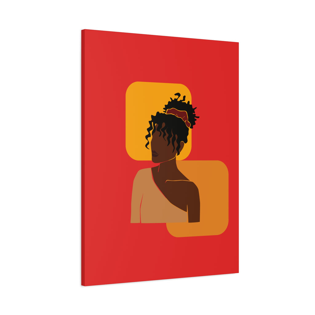 Afrocentric Black Woman - Canvas Art