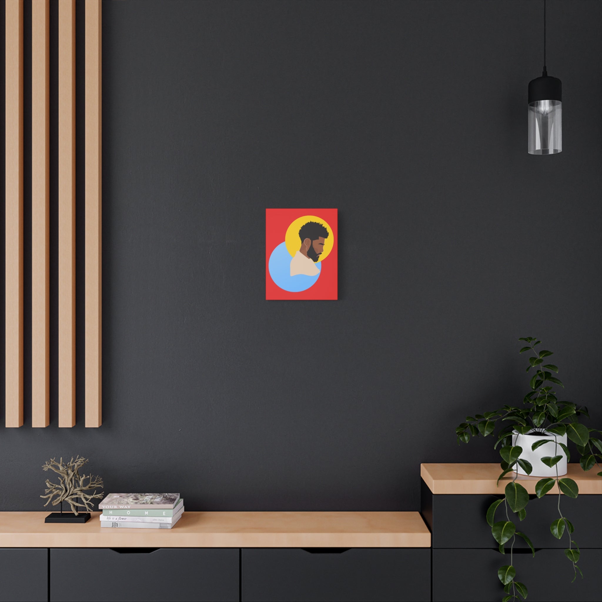 Male Silhouette — Canvas Art