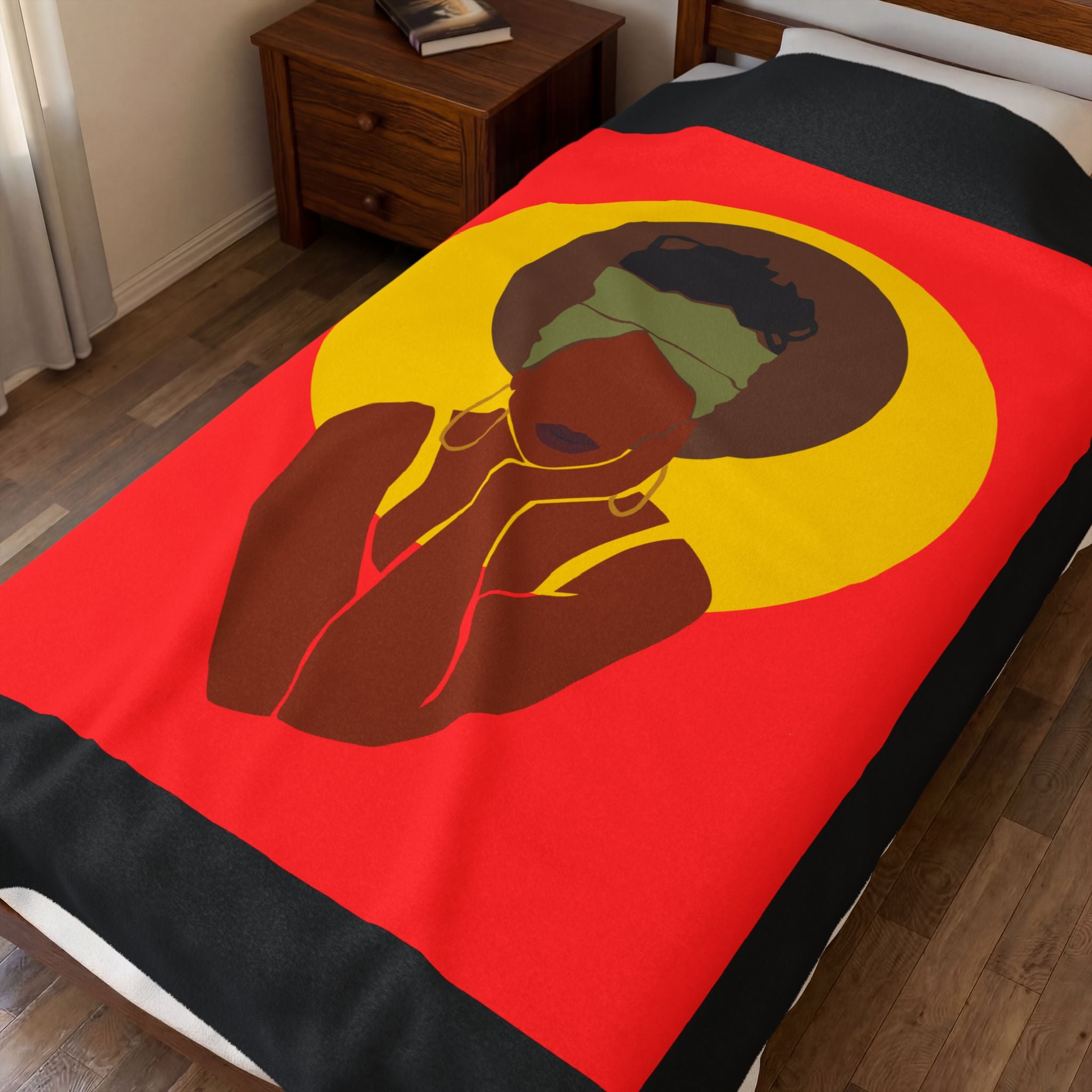 Afro Halo Woman - Blanket