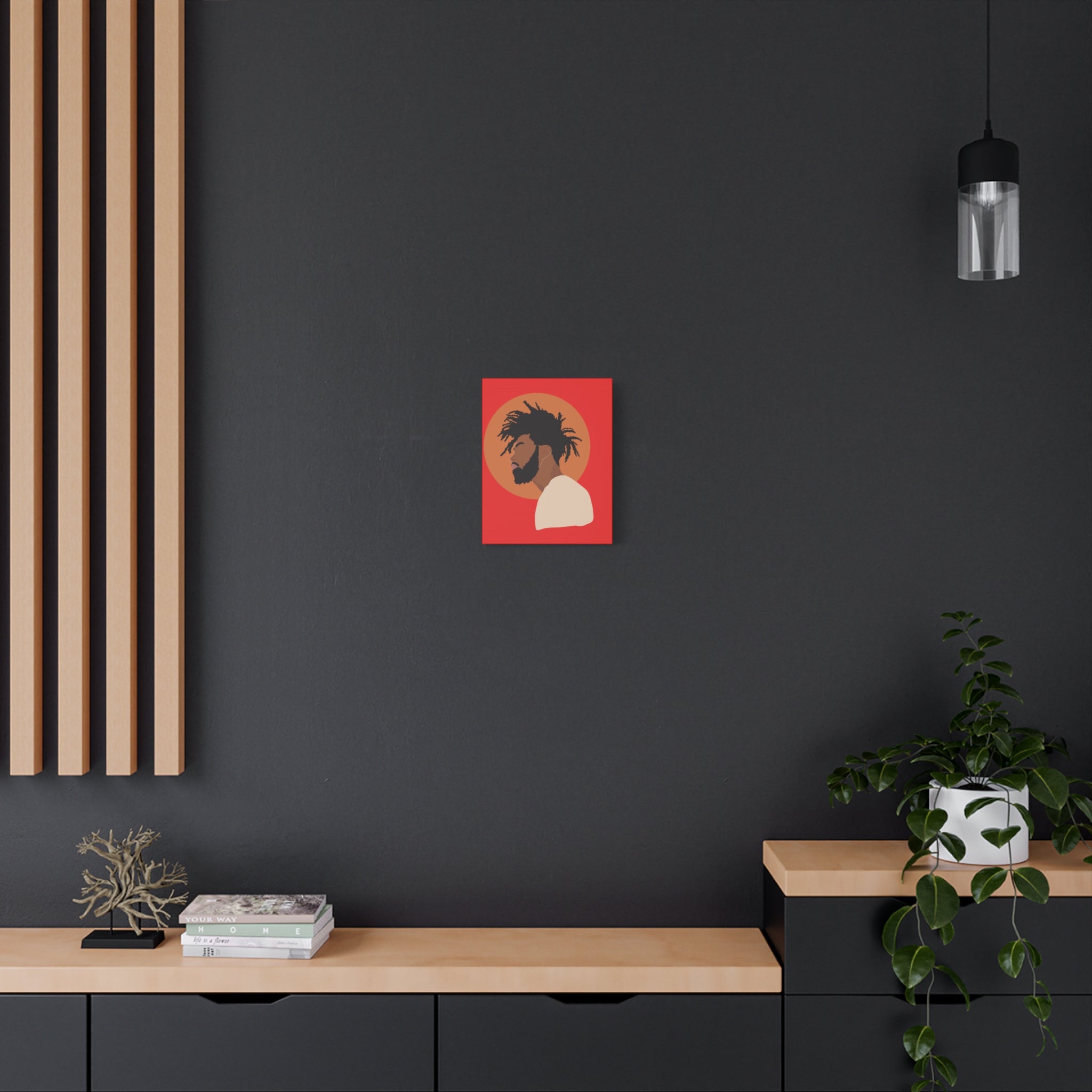 Male with Brown Sun — Canvas Art