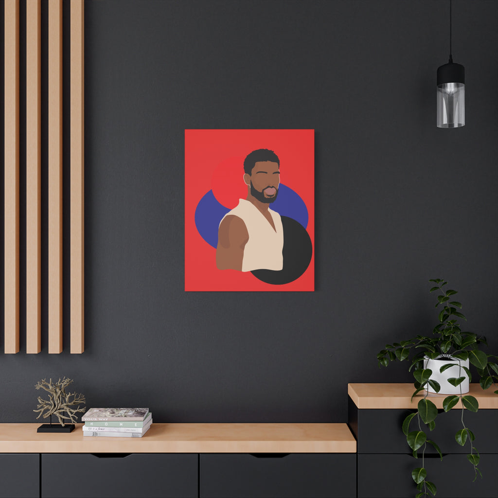 Minimalist Afro Male – Canvas Art