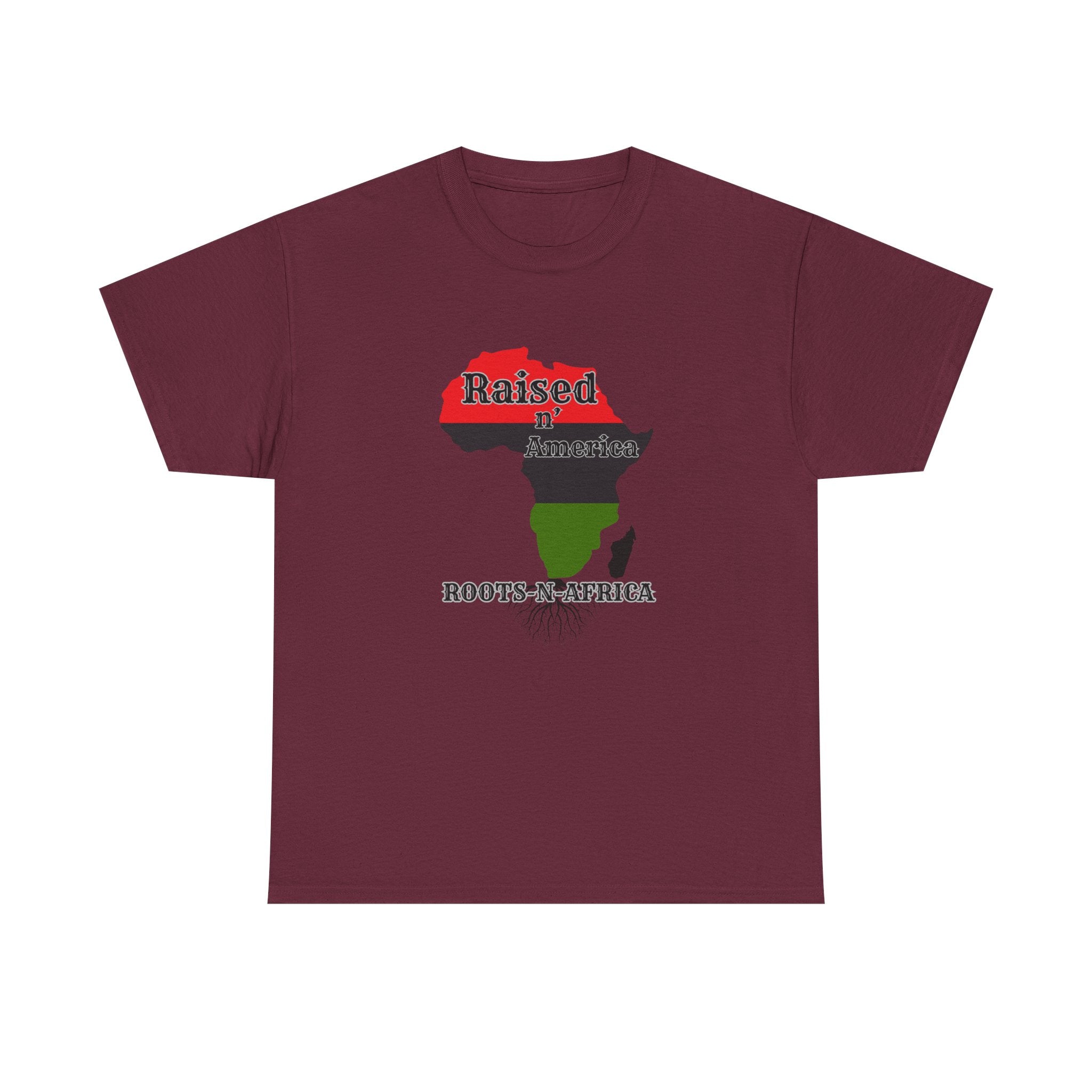 Raised in America Roots in Africa — Tee Shirt