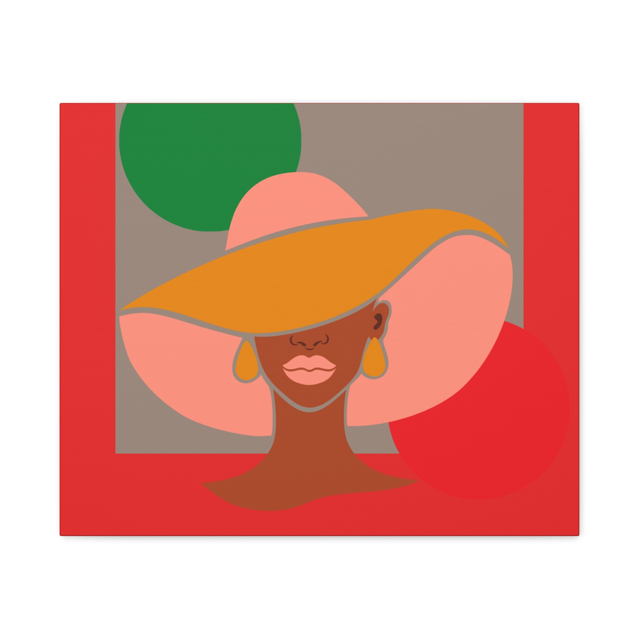 Hat Woman — Canvas Art