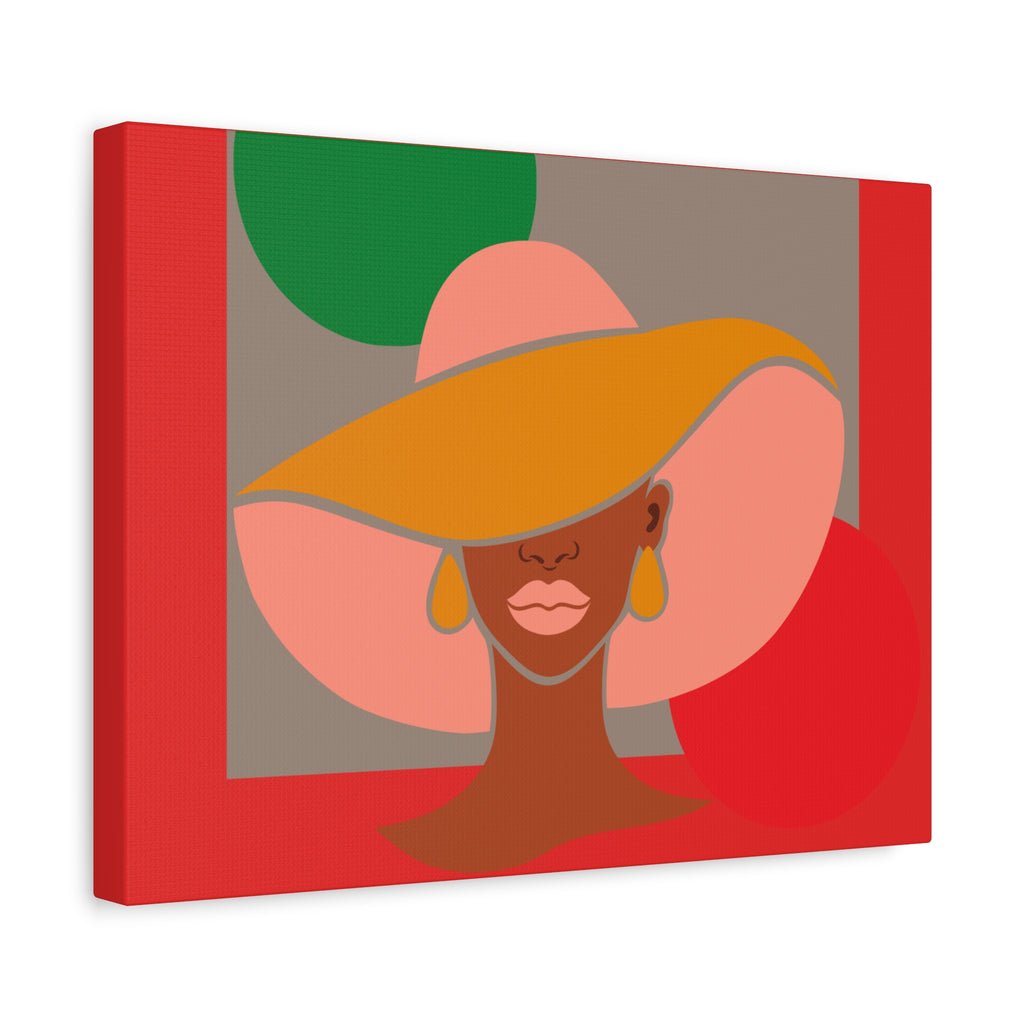 Hat Woman — Canvas Art