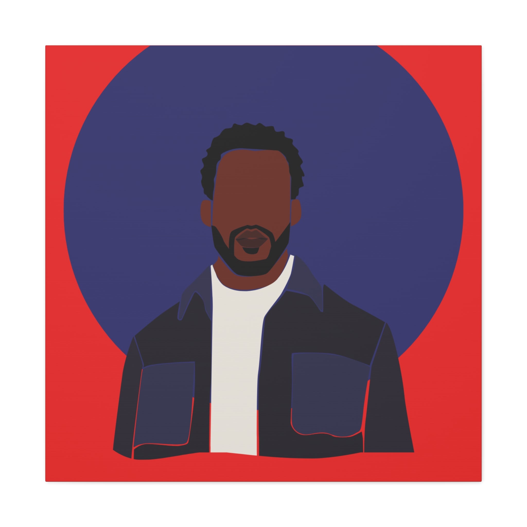 Minimalist Male Abstract — Canvas Art