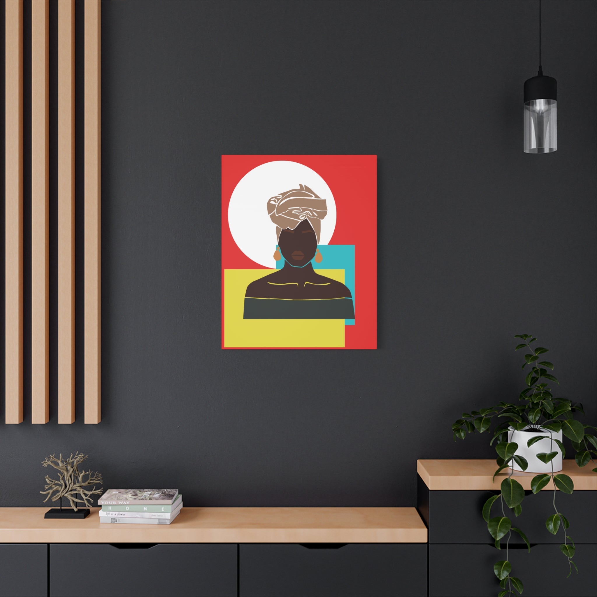 Headwrap Woman — Canvas Art