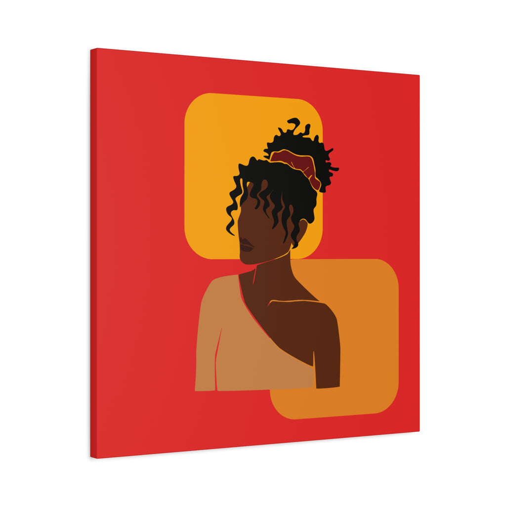 Afrocentric Black Woman - Canvas Art