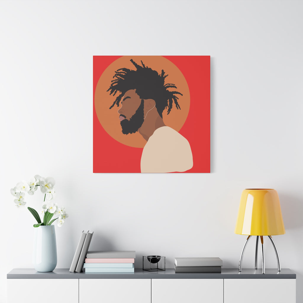 Male with Brown Sun — Canvas Art