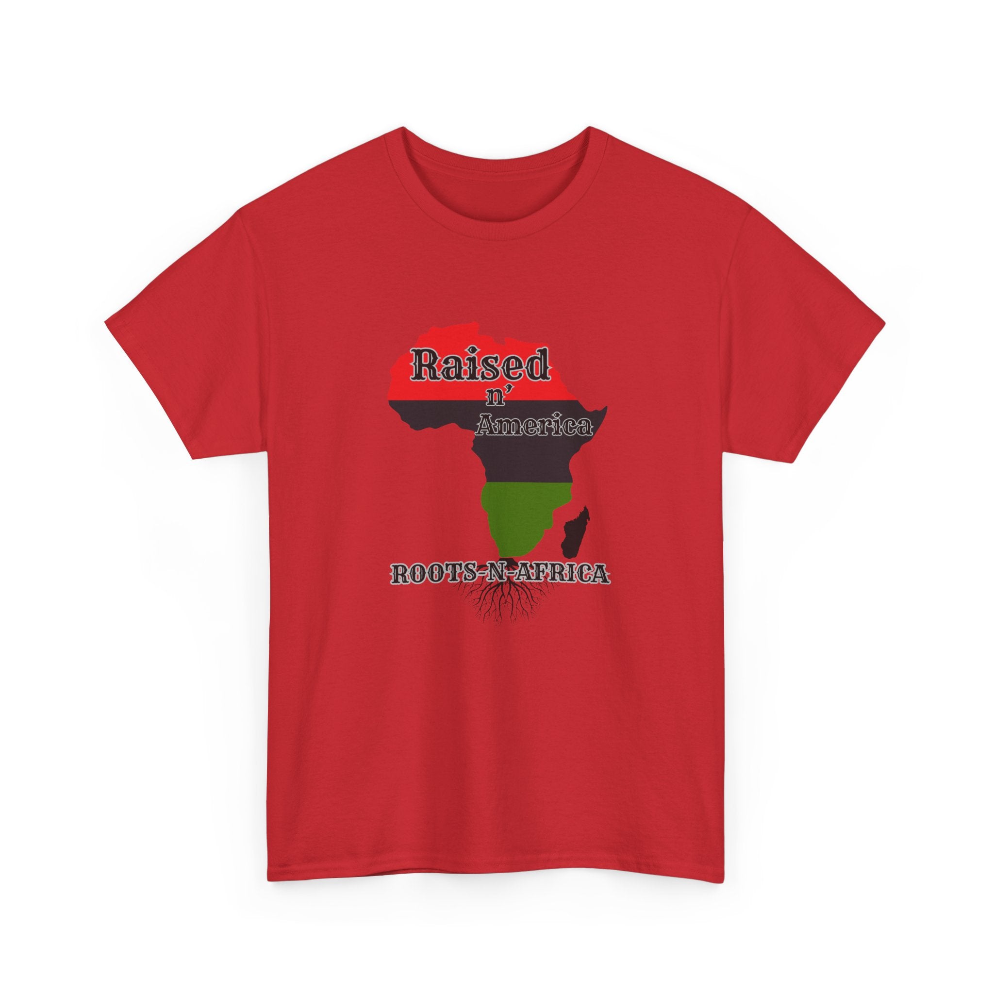 Raised in America Roots in Africa — Tee Shirt