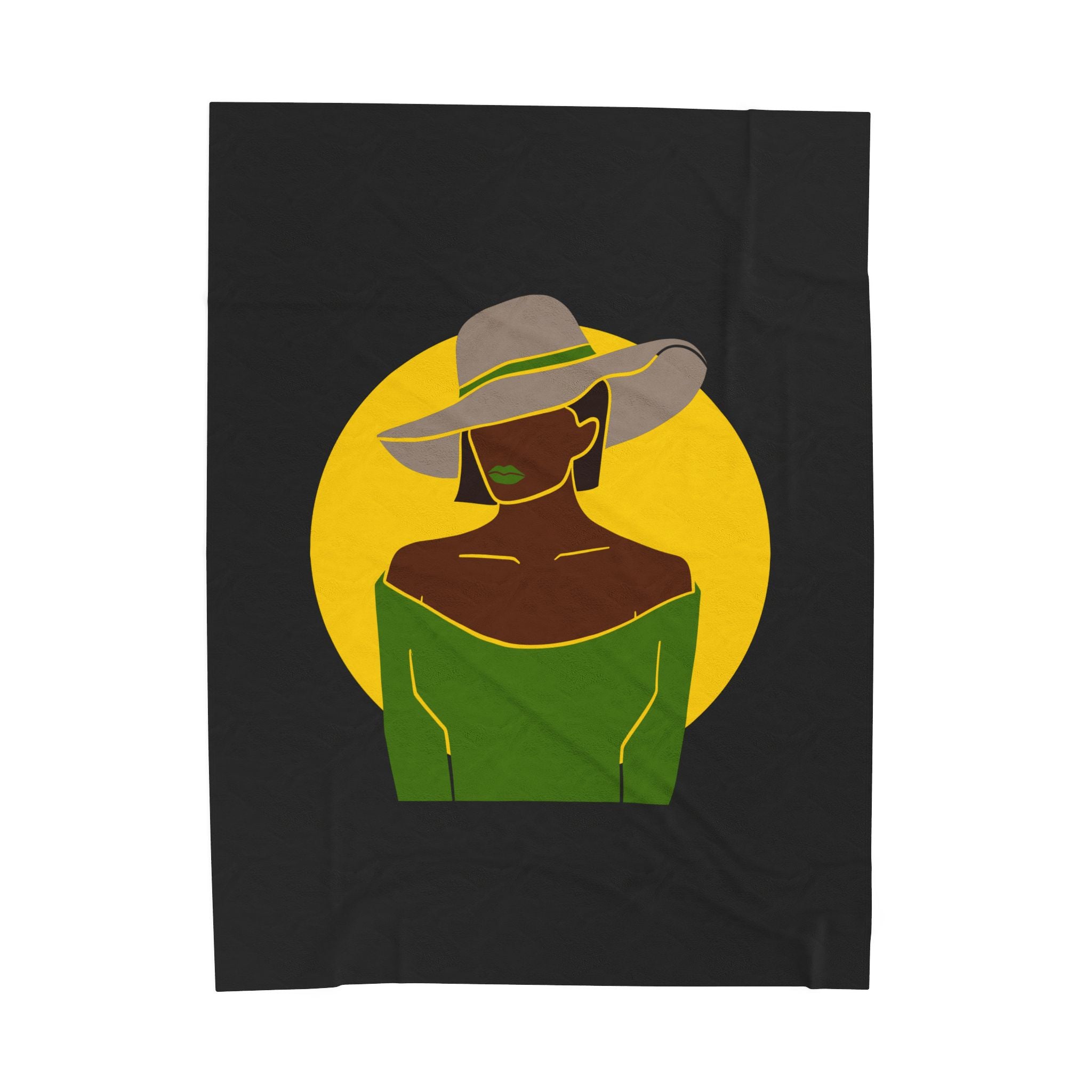 Stylish Lady Portrait — Blanket