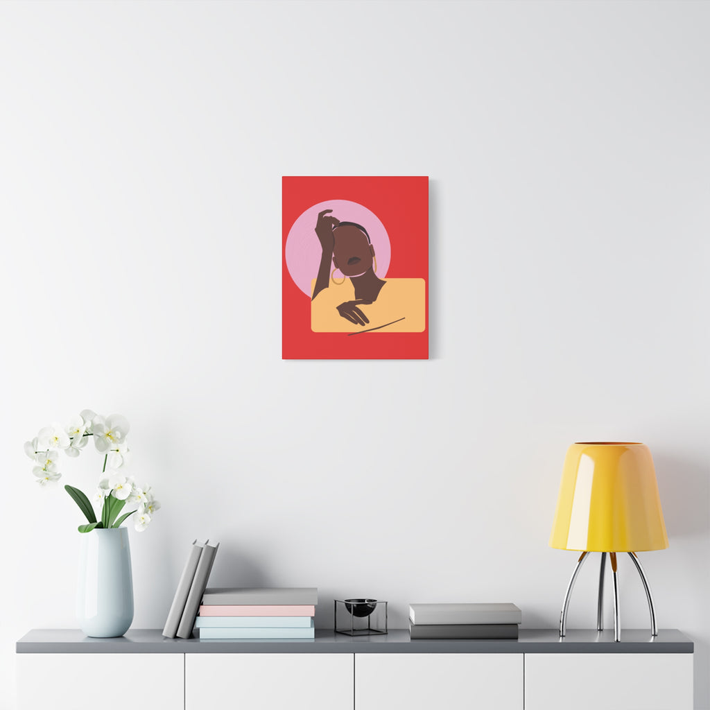 Abstract Afrocentric Portrait - Canvas Art