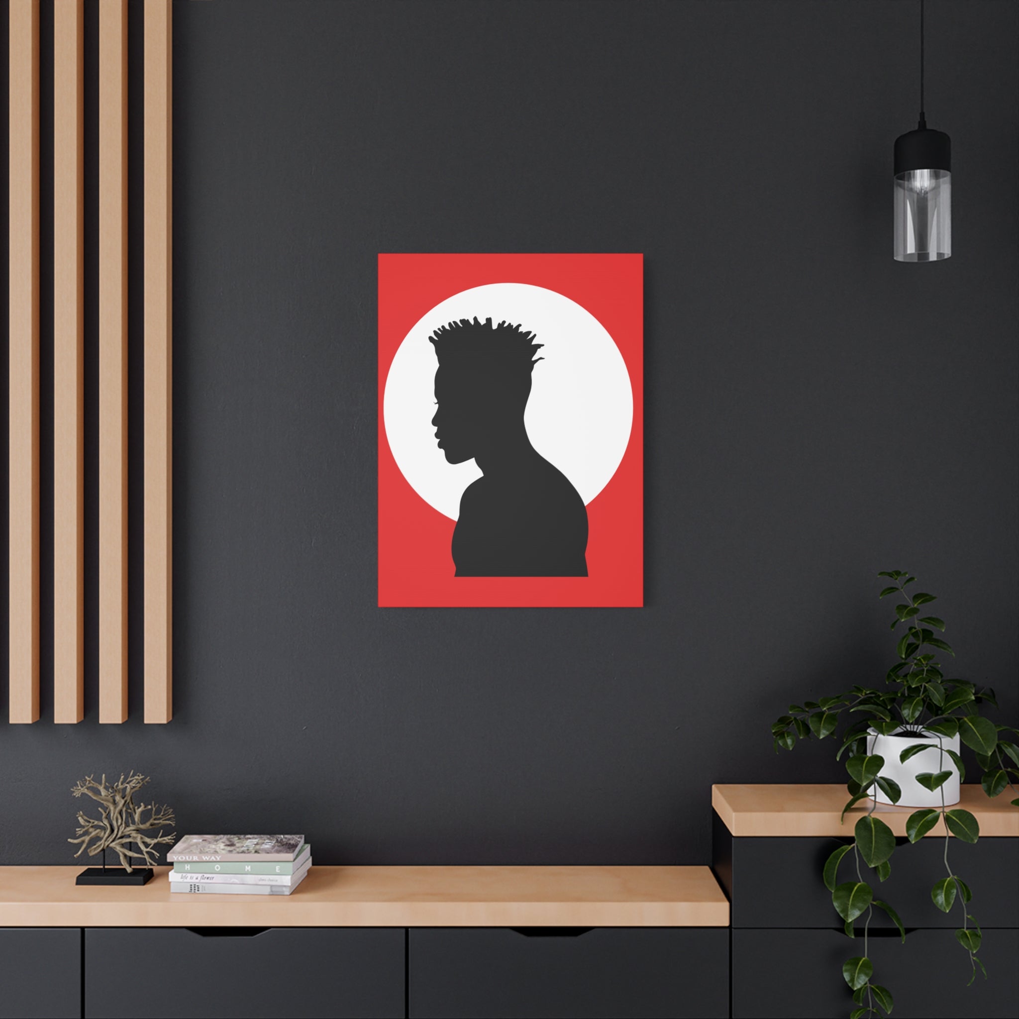 Male Silhouette — Canvas Art