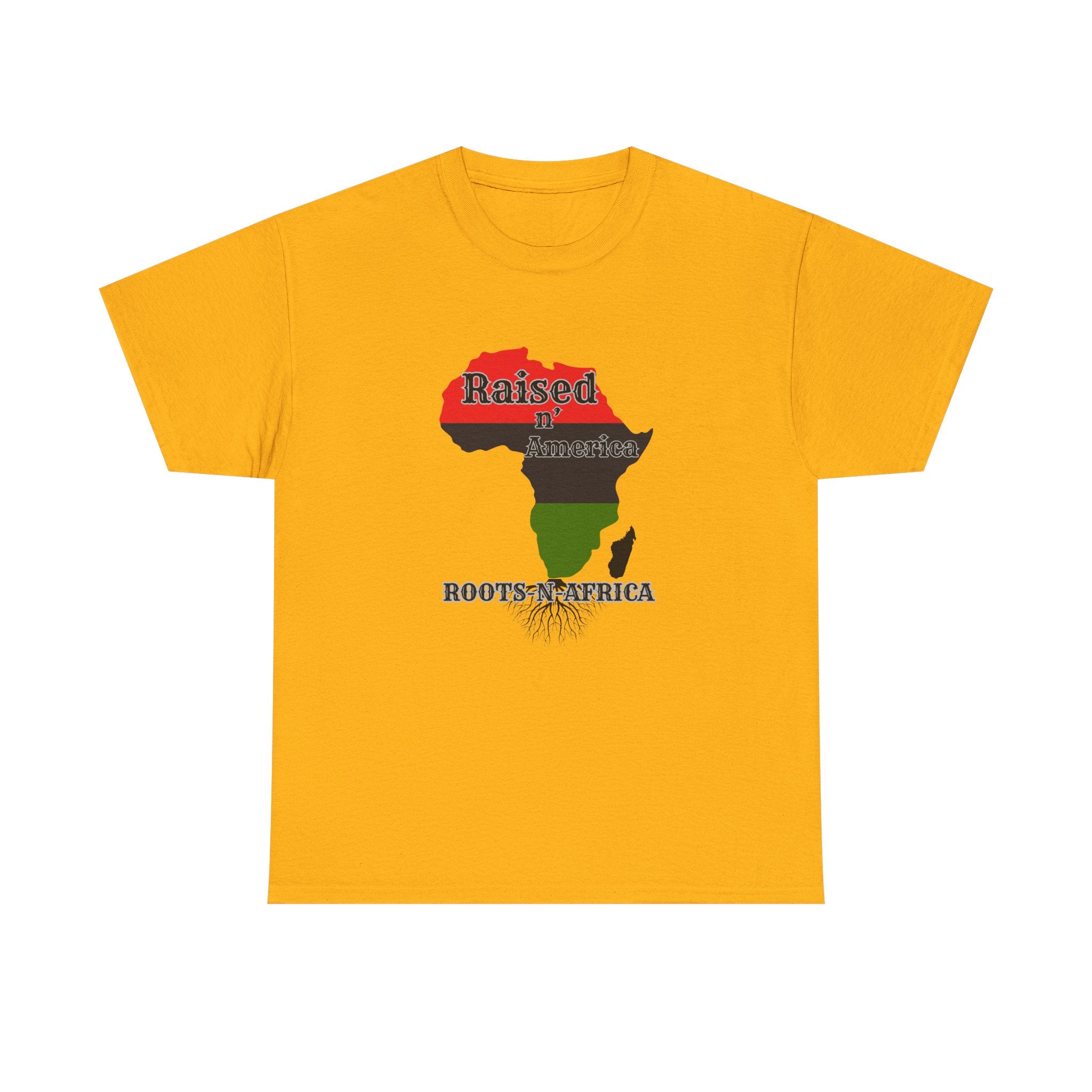 Raised in America Roots in Africa — Tee Shirt