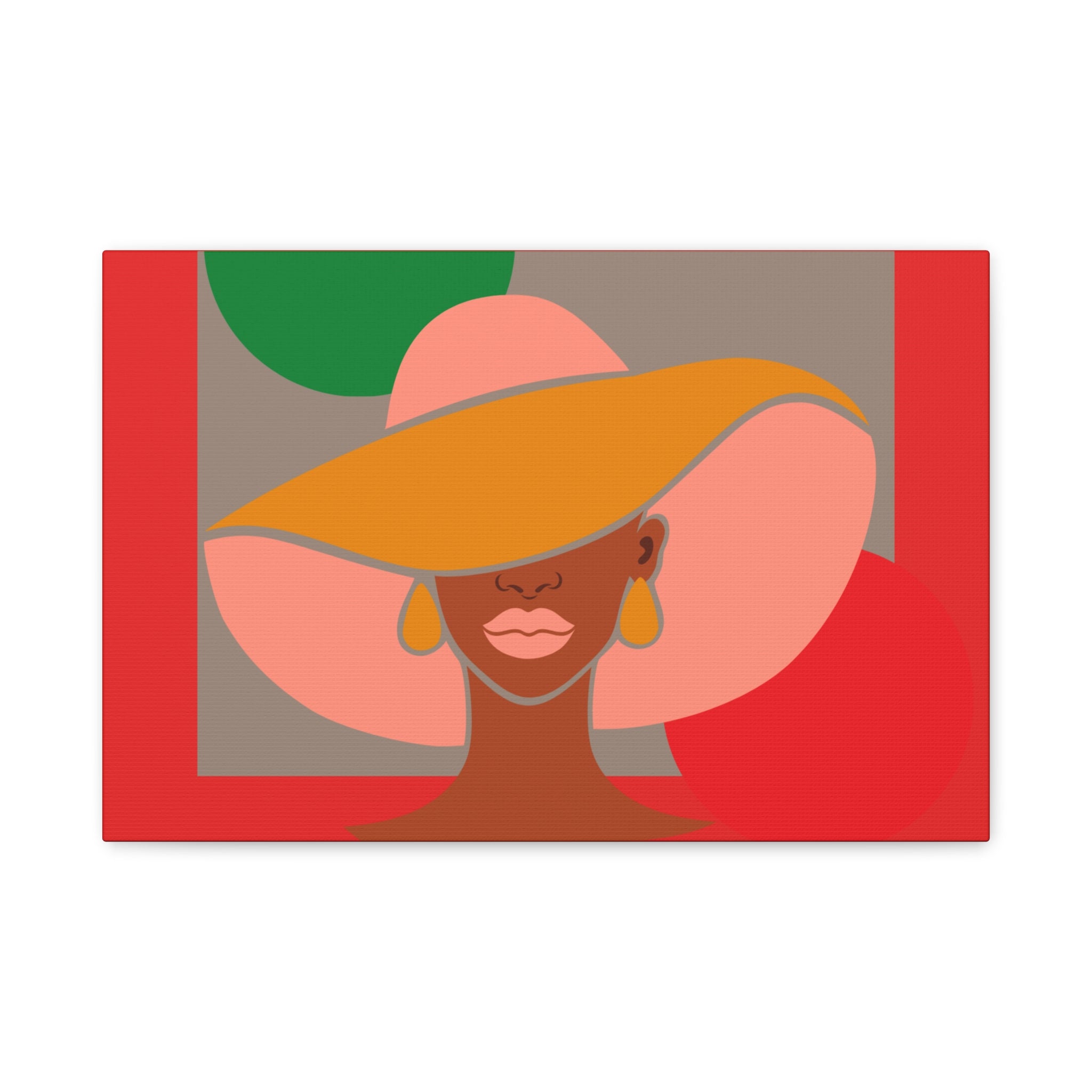 Hat Woman — Canvas Art