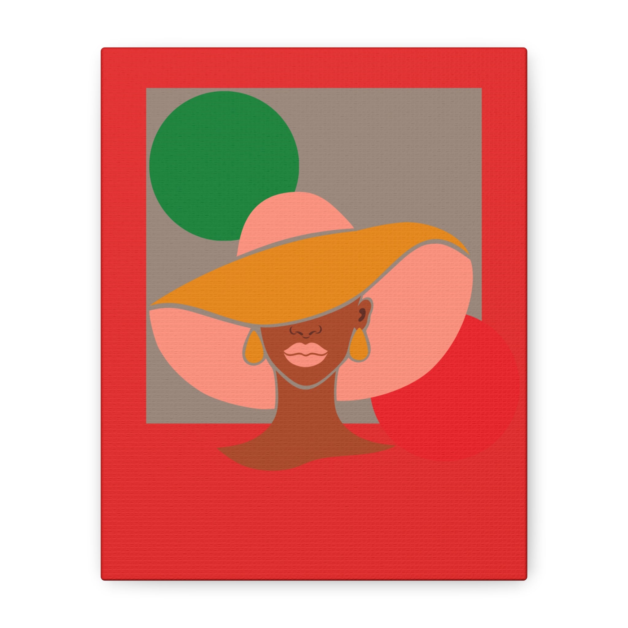 Hat Woman — Canvas Art